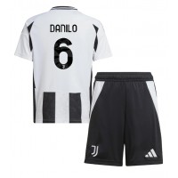 Echipament fotbal Juventus Danilo Luiz #6 Tricou Acasa 2024-25 pentru copii maneca scurta (+ Pantaloni scurti)